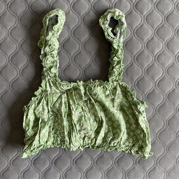 PacSun LA Hearts Cropped Top, Size Small - Picture 2 of 7